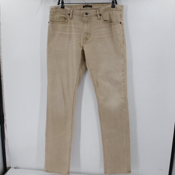 John Varvatos Jeans Mens 36 L34 Slim Straight 5 Pocket Stretch Denim Made in USA - Picture 1 of 13